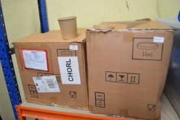 *Two Boxes of ~500 Paper Cups and Lids