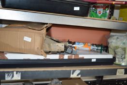 *Quantity of garden Items; Wooden Bridge, Bird Feeder, Plastic Greenhouse Cover, etc. (AF)