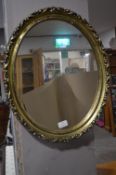 *Oval Framed Mirror