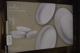 *Two Boxes of Oval Serving Bowls