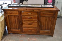 *Wooden Sideboard with Four Drawers and Two Doors ~1.5m long