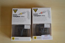 *2x Nano Torqbox 16Nm and 15Nm