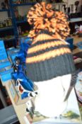 *Bobble Hat in Black and Orange