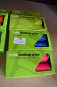 *3x Cranked Hold/Locking Grips (1x yellow, 1x blue, 1x pink)