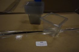*Three Boxes of 1500 65mm Clear Square Pots