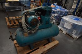 *Three Phase Compressor Mounted on Welder Horizontal Receiver