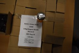 *~110 Jars of Dragon Breath Mustard 170g BBD: Aug 2021