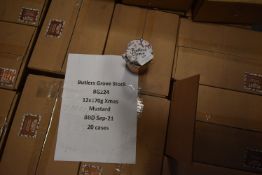 *Twenty Cases of 12 Jars of Christmas Mustard 170g BBD: Sept 21