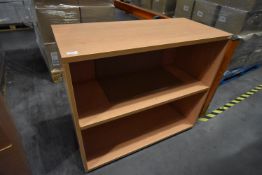 *Open Front Bookcase in Light Beech Finish