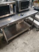 * S/S prep bench 1200w x 650d x 900h