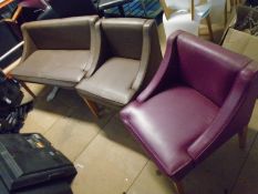 * sofa and 2 x tub chairs