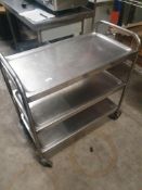 * S/S trolly on castors