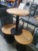 * 3 x side tables 550 diameter x 660h