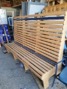 * very large wooden bench 2270w x 650d x 150h