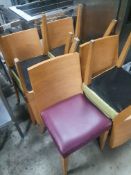 * 7 x colourful chairs