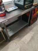 * S/S prep bench 1200w x 600d x 900h