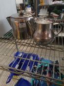 * 2 x S/S tea pots