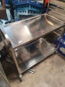 * S/S trolly on castors