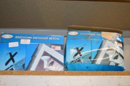 Two Digidome Outdoor Aerials