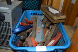 Tub of Assorted Tools, Drill Bits, etc.