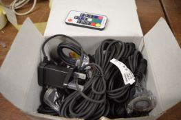 Mini Sun Pack of 10 40mm Decking lights with Remot