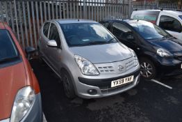 *Nissan Pixo Pure Drive (five door, silver) Reg: YX59 YAF, Mileage: 67661