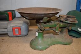 Cast Iron Scales with Three Weights and Tray