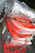 *Pallet of ~10 Red Plastic Barriers and a Insulati