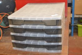 *Four Drawer Plastic Filing Drawers