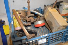 Tray of Assorted Tools; Tap Hammer, Borers, etc.