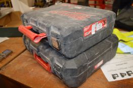 Two Milwaukee Power Tool Cases and a C12C 12v Char