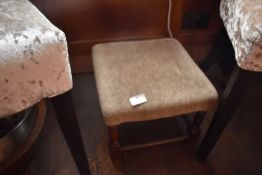 *Footstool with Upholstered Top