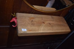 *Floating Sleeper Softwood Shelf with Spiral Hair Dryer Holder