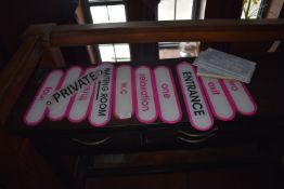 *Assorted Perspex Signs etc.