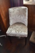 *Crushed Velvet Bedroom Chair