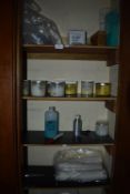 *Contents of Cupboard; Disposables, Body Scrubs, Pre-Wipe Liquids, Massage Oils, etc.