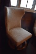 *Crushed Velvet Wingback Bedroom Chair