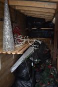 *Contents of Outdoor Shed to Include Christmas Decorations, Wreathes, Trees, etc. (~20 bags)