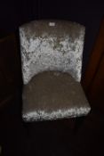 *Crushed Velvet Bedroom Chair