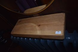 *Floating Sleeper Softwood Shelf with Spiral Hair Dryer Holder