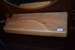 *Floating Sleeper Softwood Shelf with Spiral Hair Dryer Holder