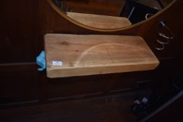 *Floating Sleeper Softwood Shelf with Spiral Hair Dryer Holder