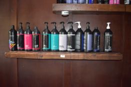 *Contents of Shelf; ~12 Bottle of Shampoos and Conditioners