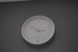 *Rose Gold Quartz Wall Clock