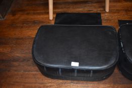 *Black Faux Leather Booster Seat