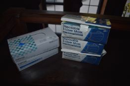 *Two Boxes of Disposable Gloves, and Three Boxes of Disposable Facemasks