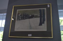 Signed Limited Edition Winter Scene Print by Micha