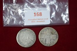 Two Victorian Silver Coins
