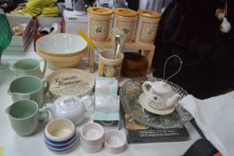 Kitchen Pottery and Glassware Jugs, Storage Jars,