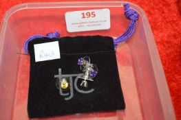 Two Pair of Sterling Silver Ear Studs